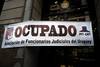 Ocupación por parte de la Asociación de Funcionarios Judiciales del Uruguay, AFJU. Archivo, junio de 2017. · Foto: Ricardo Antúnez, adhocFOTOS Ocupación por parte de la Asociación de Funcionarios Judiciales del Uruguay, AFJU. Archivo, junio de 2017. · Foto: Ricardo Antúnez, adhocFOTOS