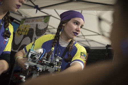 Encuentro internacional de robótica Open First Lego League, ayer, en el Antel Arena. · Foto: Ricardo Antúnez, adhocFOTOS Encuentro internacional de robótica Open First Lego League, ayer, en el Antel Arena. · Foto: Ricardo Antúnez, adhocFOTOS