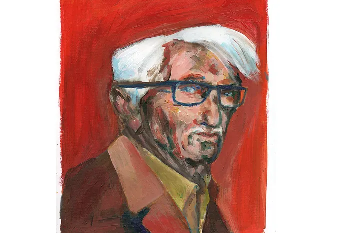 Foto principal del artículo 'Habermas ha muerto; el debate público (todavía) no' · Ilustración: Ramiro Alonso