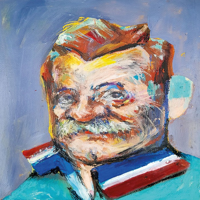 Foto principal del artículo 'Mario Benedetti, el fútbol también existe' · Ilustración: Ramiro Alonso