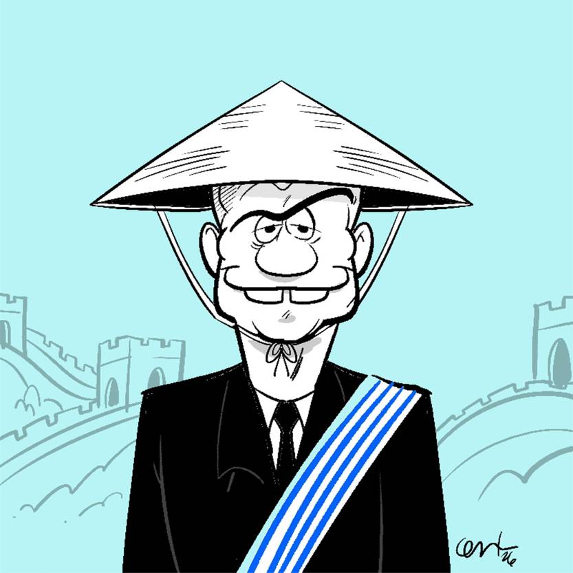 Claves de la visita de Orsi a China, humor