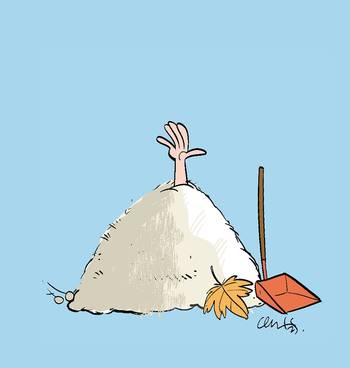 Foto principal del artículo 'Breve tratado sobre las pelusillas de los plátanos' · Ilustración: Cristian Moreira (MiLoco)