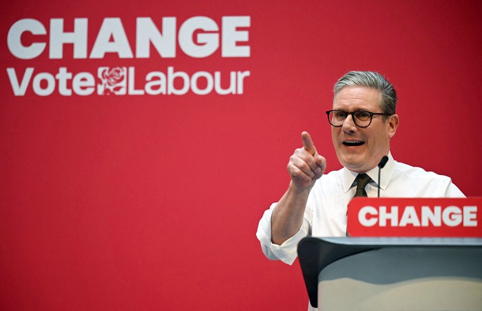Keir Starmer, líder del Partido Laborista, el 13 de junio, en Manchester. · Foto: Oli Scarf, AFP