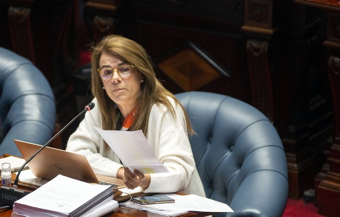 Silvia Nane, en el Senado (03.10.2022). · Foto: Alessandro Maradei