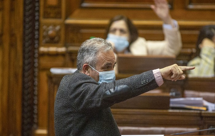 Alfonso Lereté, este jueves, en la Cámara de Diputados. · Foto: .