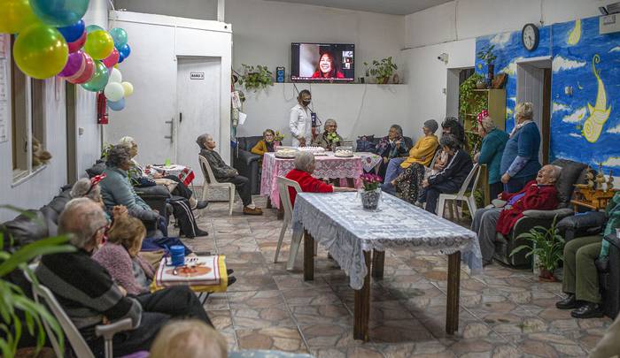 Residencial de ancianos en Montevideo (archivo, mayo de 2021). · Foto: Ernesto Ryan