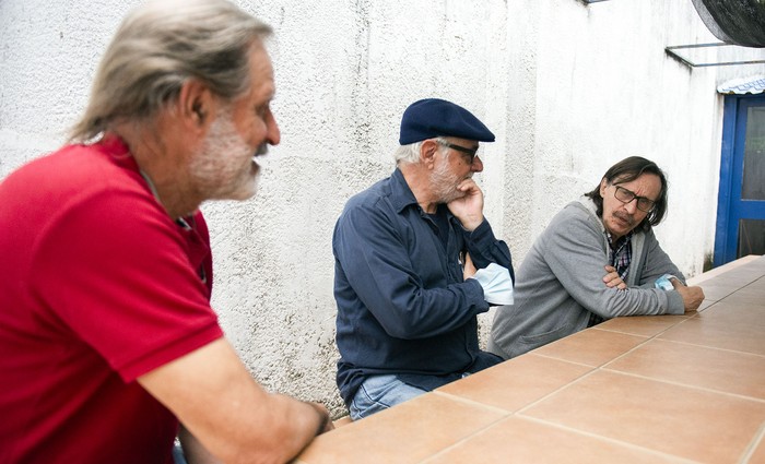 Ramón Fratti, Manuel Chabalgoity y Jorge Ramada. · Foto: Alessandro Maradei