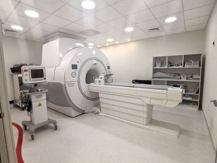 Resonador magnético presentado el 23 de julio en el hospital Pereira Rossell.  · Foto: Difusión, ASSE