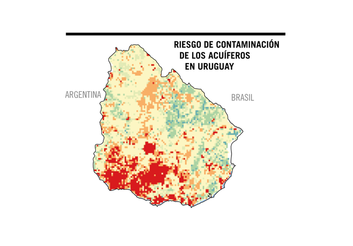 Mapa que muestra el riesgo a ser contaminado que está expuesto un acuífero, fue elaborado al combinar la vulnerabilidad natural del sistema y las amenazas a las que está expuesto. Mapa que muestra el riesgo a ser contaminado que está expuesto un acuífero, fue elaborado al combinar la vulnerabilidad natural del sistema y las amenazas a las que está expuesto.