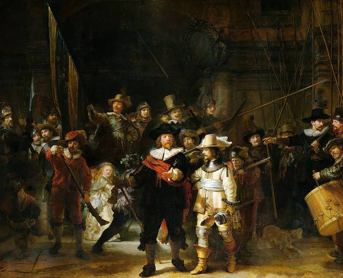 _La ronda nocturna_, de Rembrandt.