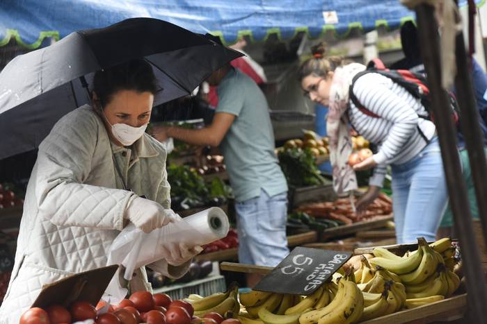 Feria de  frutas y verduras  en las calles Osorio y Rivera. Foto: Federico Gutiérrez · Foto: Federico Gutiérrez
