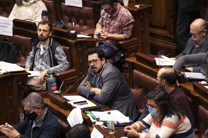 Bancada del Frente Amplio de la Cámara de Diputados. (archivo, junio de 2020)
 · Foto: Mariana Greif