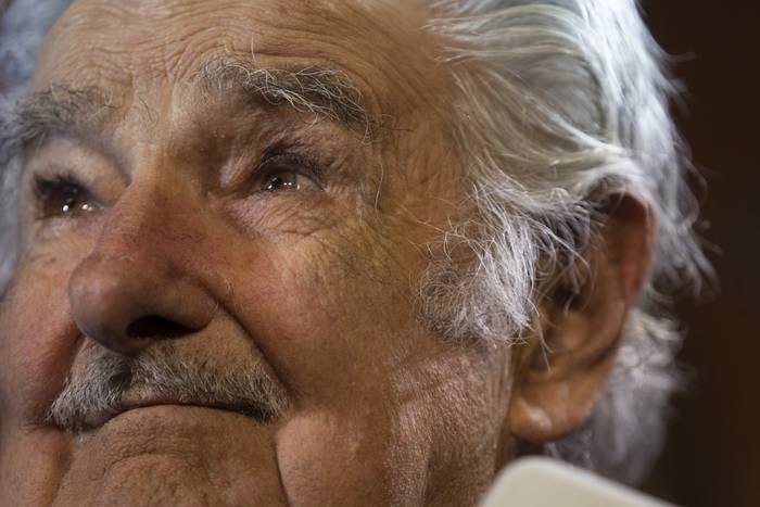 José Mujica, el 20 de octubre, en el Palacio Legislativo de Montevideo.  · Foto: Mariana Greif