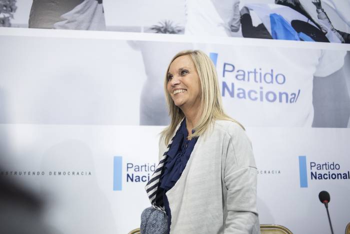 Beatriz Argimón, candidata a la vicepresidencia del Partido Nacional.
 · Foto: Ricardo Antúnez