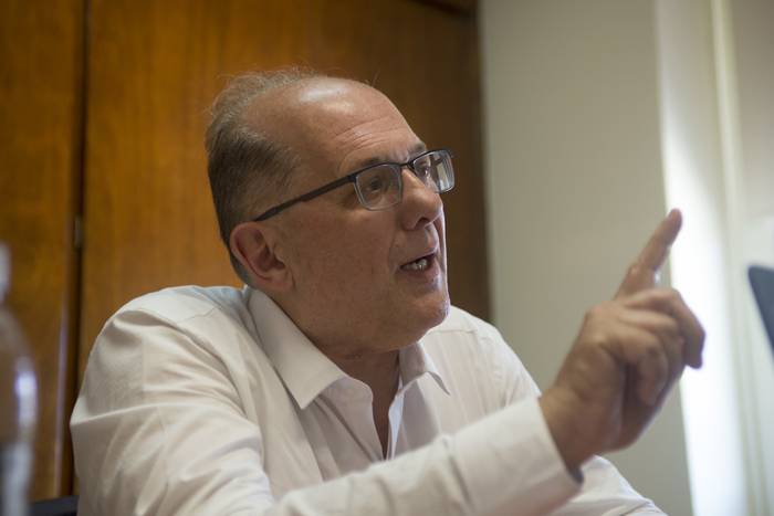 Raúl Rodríguez, presidente del CASMU (archivo, octubre de 2019). · Foto: Alessandro Maradei