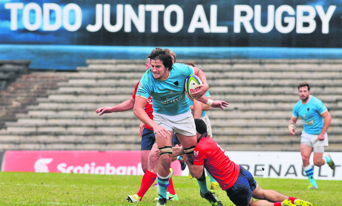 Los Teros de Uruguay y Los Cóndores de Chile, el 27 de mayo en el estadio Charrúa. Foto: Federico Gutiérrez