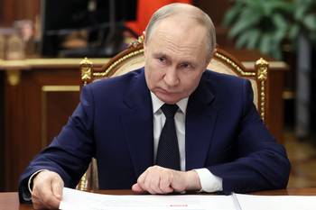 Vladimir Putin, en el Kremlin de Moscú, el 3 de junio. · Foto: Gavriil Grigorov, AFP