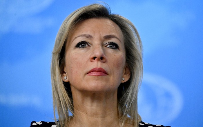 María Zakharova, portavoz del Ministerio de Asuntos Exteriores de Rusia, el 18 de enero, en Moscú. · Foto: Alexander Nemenov, AFP