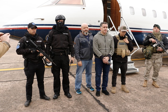 Extradición de Federico Santoro Vasallo a Estados Unidos. Foto: Secretaría Nacional Antidrogas del Paraguay