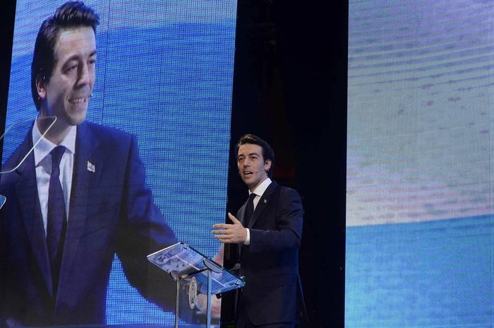 Juan Sartori, durante un acto (archivo, enero de 2019).