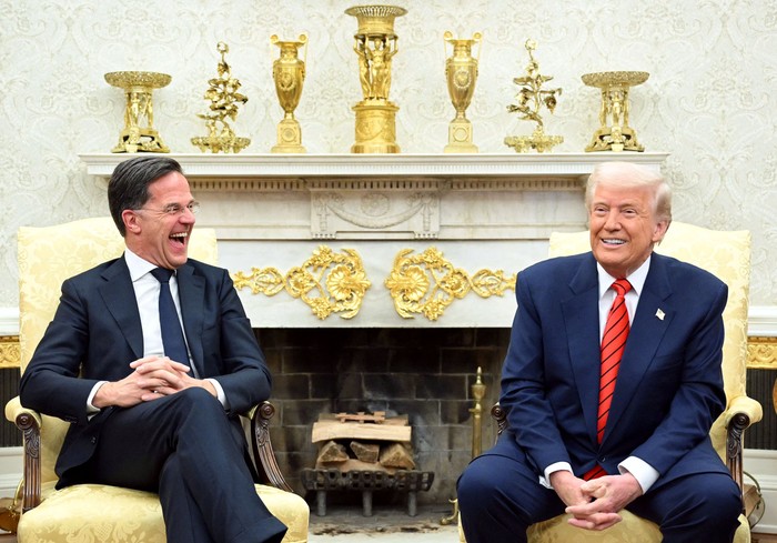 Mark Rutte, secretario general de la OTAN y Donald Trump, presidente de Estados Unidos, el 13 de marzo, en la Casa Blanca. · Foto: Mandel Ngan, AFP