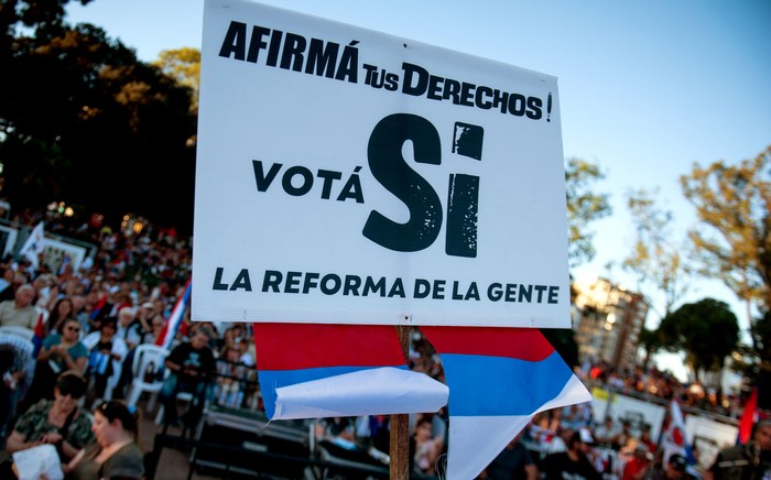 Cierre de campaña de la lista 1001 de cara a las elecciones presidenciales. · Foto: Gianni Schiaffarino