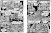 Las planchas forman parte de una historieta acerca de Liber Seregni que realizaron Nicolás Peruzzo y Alejandro Rodríguez Juele.