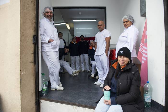 Ocupación del laboratorio Libra (19.07.2023). · Foto: Alessandro Maradei