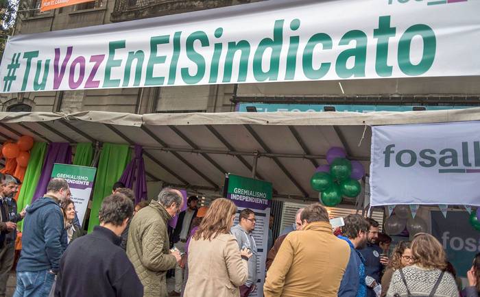 Elecciones en el Sindicato Médico del Uruguay (arcchivo, mayo de 2019). · Foto: Ricardo Antúnez, adhocFOTOS