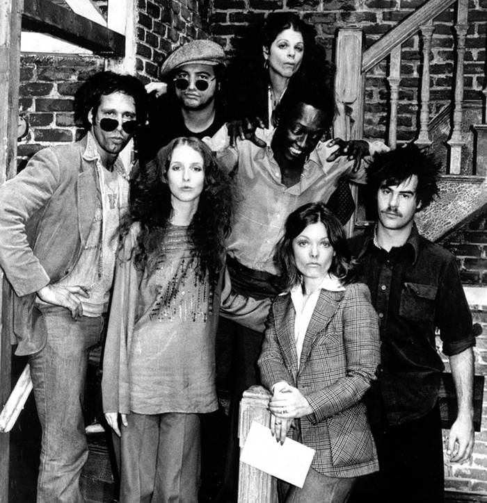 La formación original de SNL: Chevy Chase, John Belushi, Laraine Newman, Gilda
Radner, Garrett Morris, Jane Curtin y Dan Aykroyd. Foto: s/d de autor