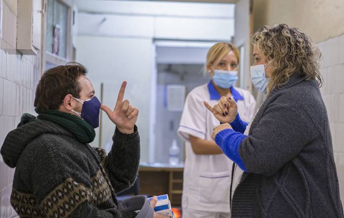 Unidad de salud para personas sordas en el ex hospital Filtro (archivo, junio de 2021). · Foto: Ernesto Ryan