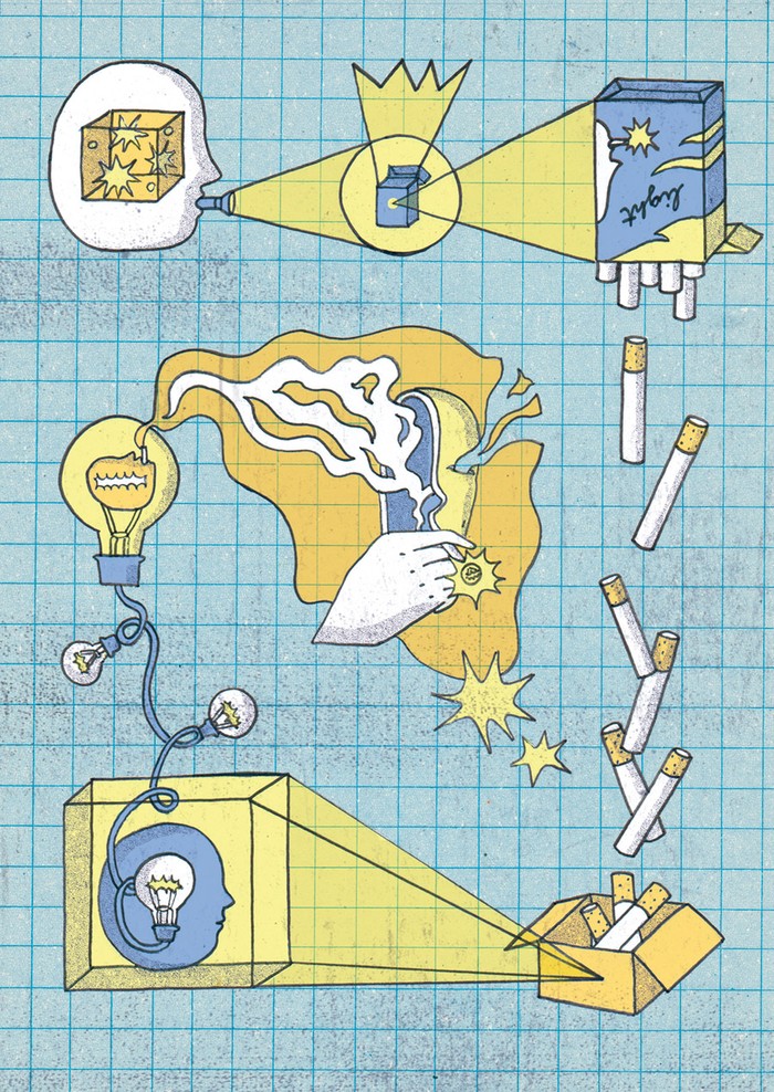 Foto principal del artículo 'Una caja de luces' · Ilustración: Lucía Ruggiano Foto principal del artículo 'Una caja de luces' · Ilustración: Lucía Ruggiano
