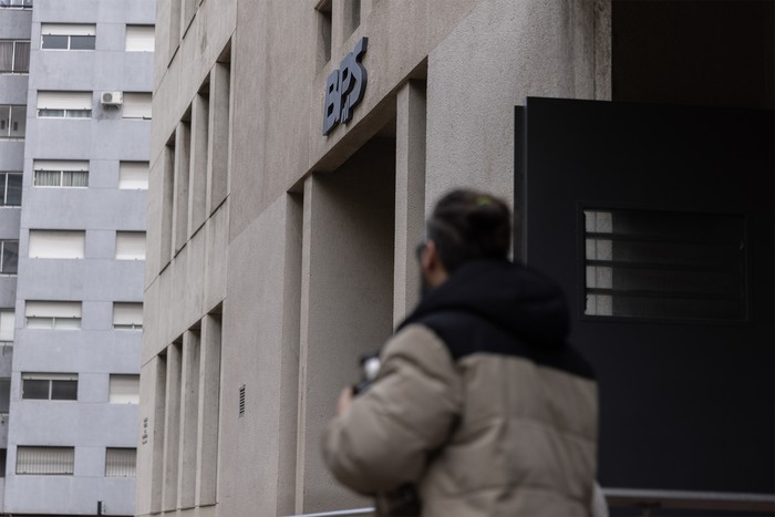 Edificio del BPS, en Montevideo. · Foto: Ernesto Ryan