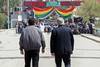 El expresidente de Bolivia, Evo Morales y el presidente argentino Alberto Fernández, antes de cruzar la frontera a pie en Villazón, en el sur de Bolivia. · Foto: Presidencia Argentina El expresidente de Bolivia, Evo Morales y el presidente argentino Alberto Fernández, antes de cruzar la frontera a pie en Villazón, en el sur de Bolivia. · Foto: Presidencia Argentina