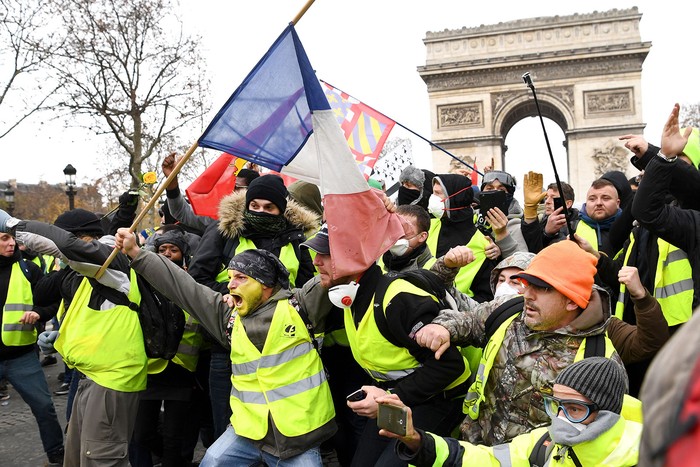 Protestas en París, el 8 de diciembre.  · Foto: Eric Feferberg