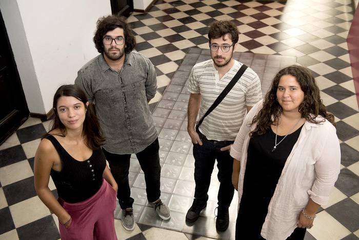 Julieta Sierra, Felipe Mahía, Mateo Carvalho y Lucía Zapata.  · Foto: Andrés Cuenca