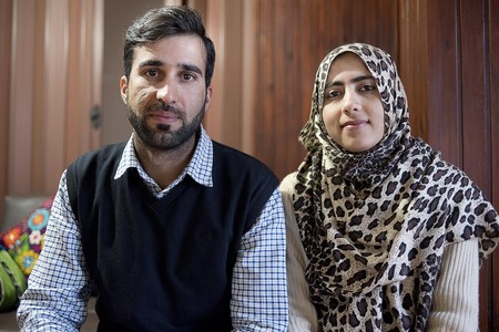 Shahid Hussain y su esposa Sadia Sadfar. · Foto: Ricardo Antúnez Shahid Hussain y su esposa Sadia Sadfar. · Foto: Ricardo Antúnez