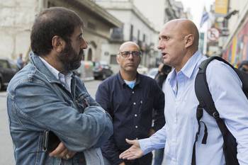 Fernando Pereira, Marcelo Abdala y Jorge Bermúdez, al miércoles, en el Ministerio de Trabajo y Seguridad Social. Fernando Pereira, Marcelo Abdala y Jorge Bermúdez, al miércoles, en el Ministerio de Trabajo y Seguridad Social.