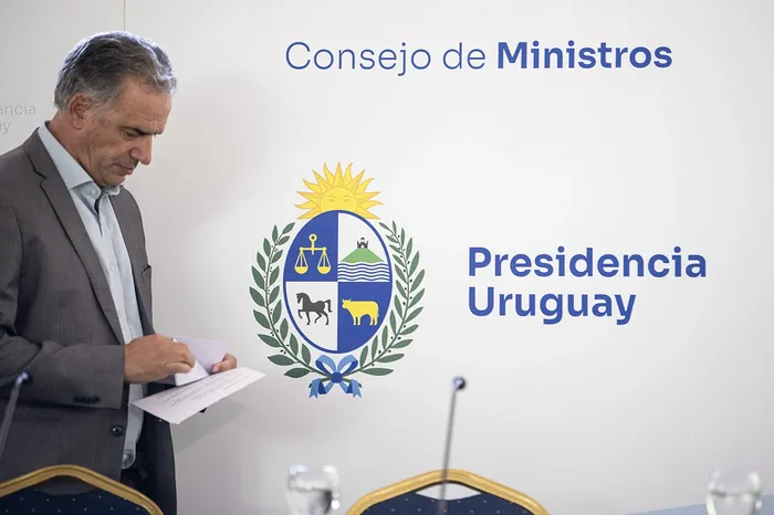 El presidente Yamandú Orsi, el 26 de marzo. · Foto: Gianni Schiaffarino