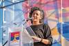 Patricia González, acto del FA 26 de marzo