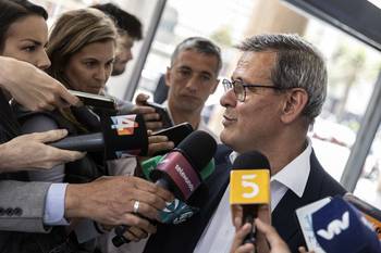 Jorge Díaz en la Torre Ejecutiva (archivo, diciembre de 2024). · Foto: Ernesto Ryan