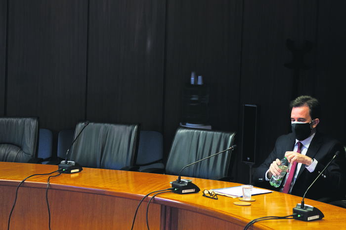 Germán Cardoso en la comisión investigadora del Ministerio de Turismo. · Foto: Ernesto Ryan