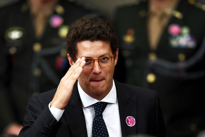 Ricardo Salles, futuro ministro de Medio Ambiente de Brasil, en la ceremonia en la que Jair Bolsonaro recibió el diploma que certifica que puede asumir el cargo de presidente, en el Tribunal Supremo Electoral de Brasilia, el lunes.  · Foto: Evaristo Sa