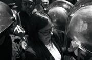 La canciller venezolana, Delcy Rodríguez, ayer, cuando llegaba a la sede del Ministerio de Relaciones Exteriores de Argentina. • eitan abramovich, afp