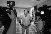 El dirigente de COFE, Joselo López, ayer, en la sede del PIT-CNT.