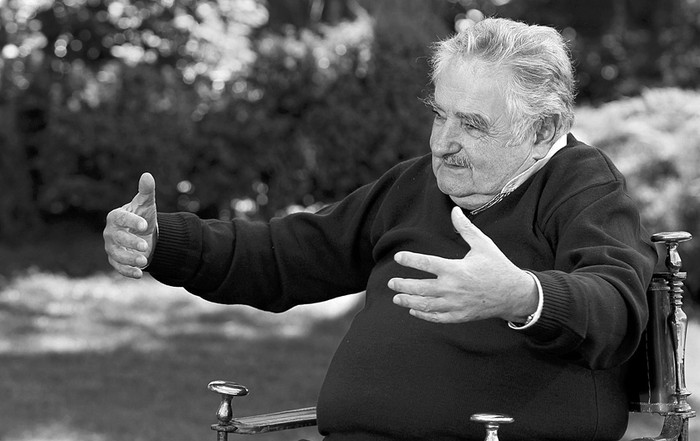 El presidente José Mujica, durante una entrevista con la agencia Efe, ayer en Madrid. · Foto:  Paco Campos, Efe