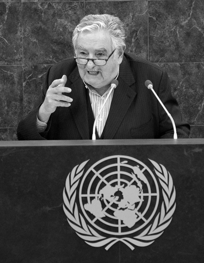 José Mujica durante su discurso en el debate general de la 68ª Asamblea General de Naciones Unidas, en Nueva York (archivo, 2013). · Foto: Justin Lane, Efe