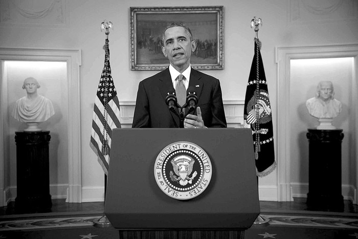 El presidente estadounidense Barack Obama, ayer en conferencia de prensa desde la Casa Blanca en Washington. Foto: Doug mills, Pool