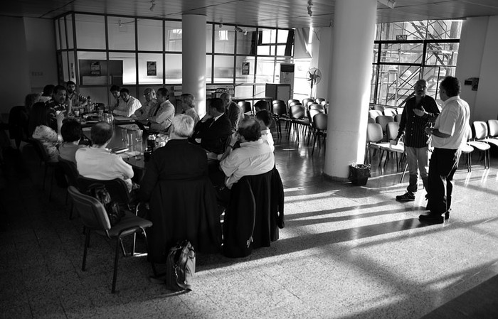 Reunión del Consejo Superior Tripartito, ayer, en el Ministerio de Trabajo y Seguridad Social. · Foto: Mauricio Kühne 