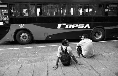 Trabajadores de COPSA, frente a la sede de la empresa en la avenida Uruguay, archivo, diciembre de 2014 · Foto: Nicolás Celaya Trabajadores de COPSA, frente a la sede de la empresa en la avenida Uruguay, archivo, diciembre de 2014 · Foto: Nicolás Celaya